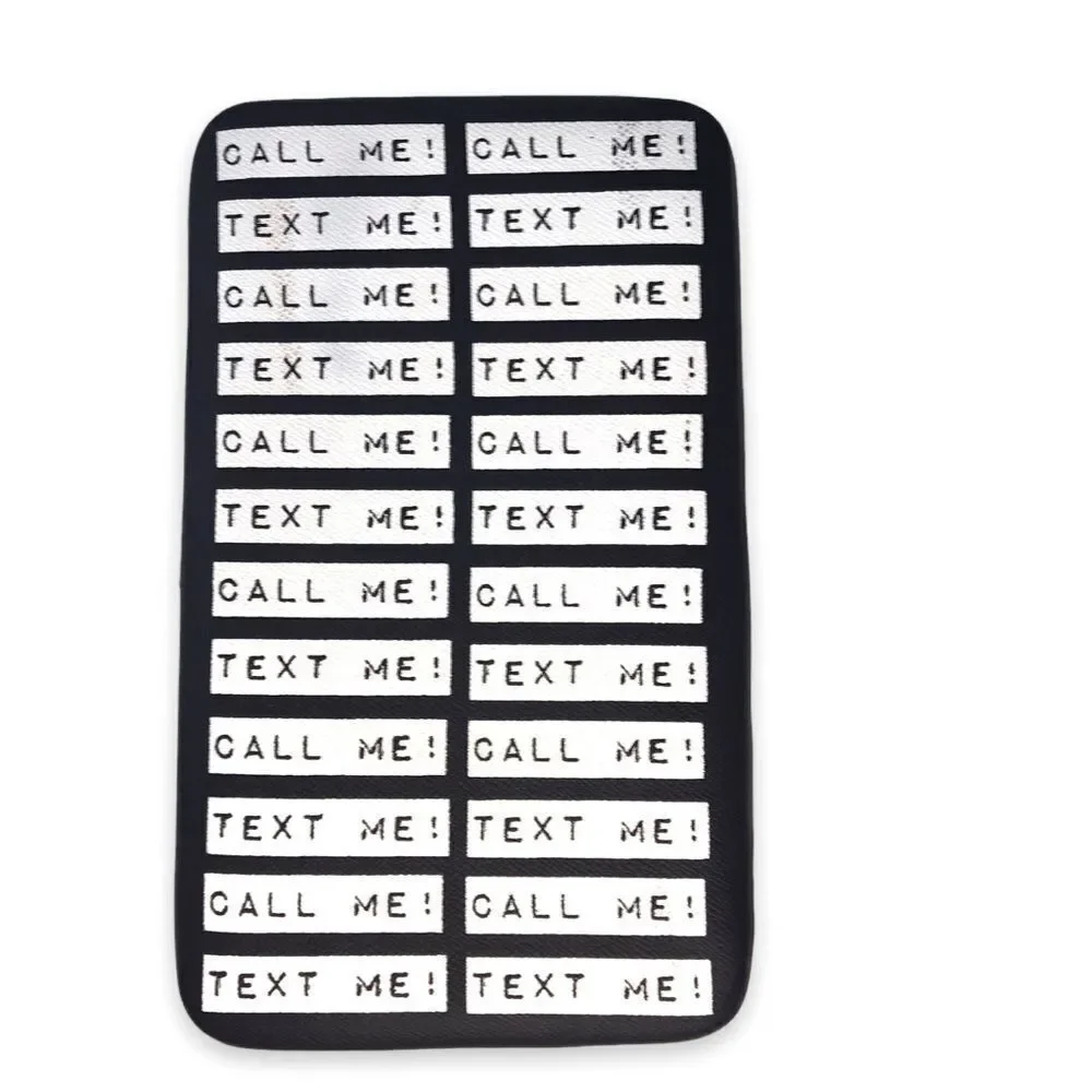 ‎Call Me Text Me wallet clutch